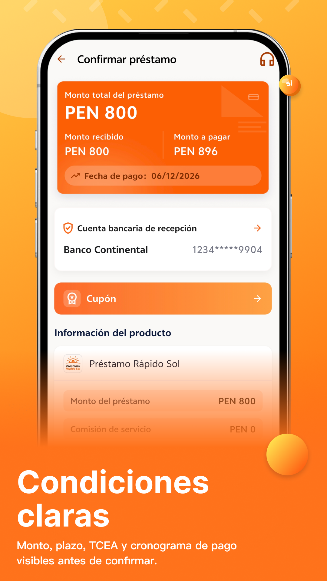 Préstamo Rápido Sol app preview 2