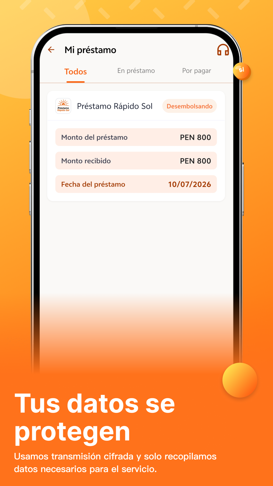 Préstamo Rápido Sol app preview 5